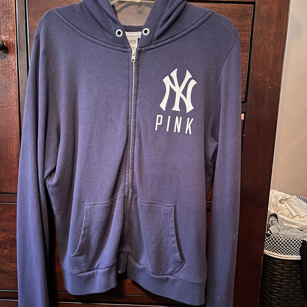 Victoria’s Secret Pink NY Yankees Navy Hoodie